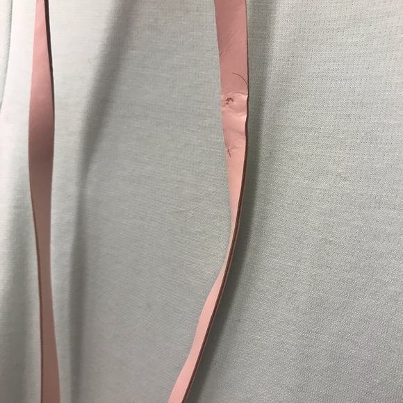 Mint green dress with pastel pink belt-L - Picture 4 of 4